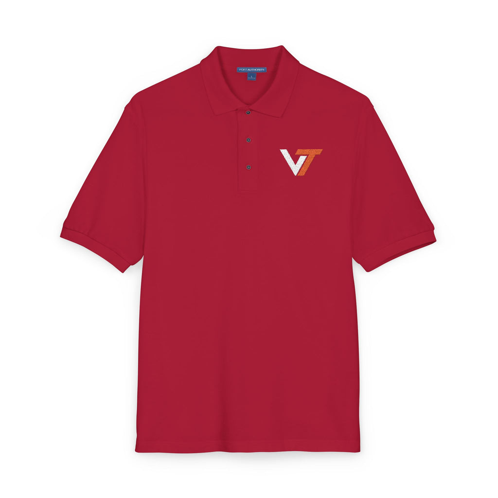Viable Logo Embroidered Polo Shirt